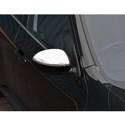 Image of Chrome Wing Mirror Trim Set Covers To Fit Juke (2010 14)