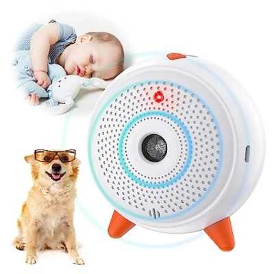 Image of Anti Dog Barking Device, Ultrasonic Stop Automatic, Safe Bark Device Outdoor, Rechargeable &amp; Waterproof Stopper Deterrent Devices 33FT Range, for Puppy Large Small Dogs