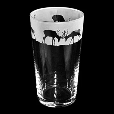 Image of Milford Collection Animo Glass Pint Beer Stag
