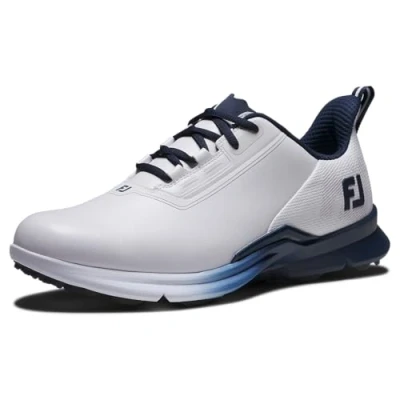 Image of FootJoy Men&#039;s Fuel Golf Shoe, White/Blue/Navy, 8.5 UK