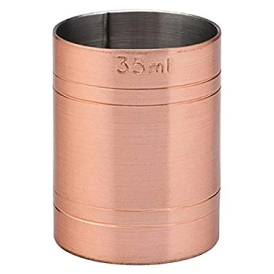 Image of Utopia Copper Thimble Bar Measure CE 35ml Case of 12 Spirit Measure, Shot