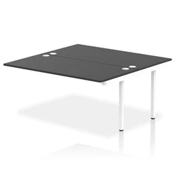 Image of Impulse Bench B2B Ext Kit 1600 White Frame Office Desk Black