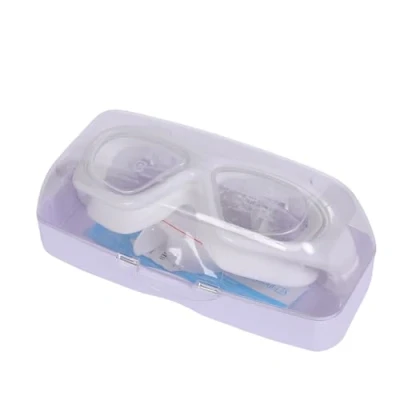 Image of Endless EL1007 Premium Swimming Goggle With Anti Fog and UV Protection White Material : Silicon, PU Stylish 180 Degree Wide View Glasses Soft Silicone Gasket for Leak Proof Hard Case