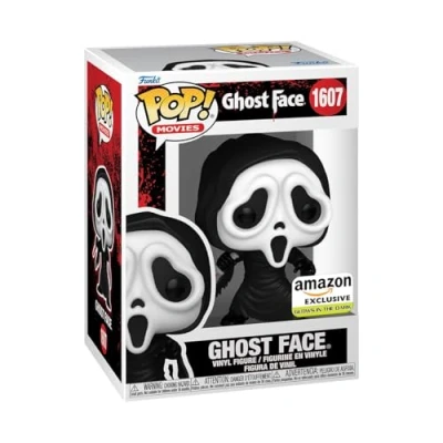 Image of Funko Pop! Movies: Ghostface Glow In the Dark Amazon Exclusive Collectable Vinyl Figure Gift Idea Official Merchandise Toys for Kids &amp; Adults Movies Fans
