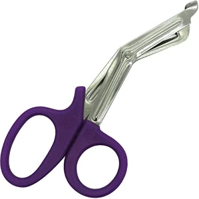 Image of Trauma Shears 7.5&#039;&#039; Stainless Steel Medical Bandage Scissors EMT for Emergency Supplies (Purple)