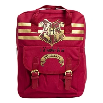 Image of Scificollector Hogwarts 4 Crest Logo School Bag Backpack