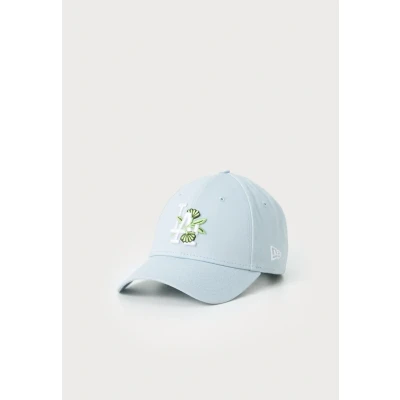 Image of New Era Adult&#039;s 9Forty Floral Icon MLB Los Angeles Dodgers Baseball Cap Hat Pastel Blue