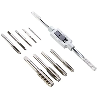 Image of Neilsen tap set 10PC metric wrench cutter re threading M2.5 M12 CT1467