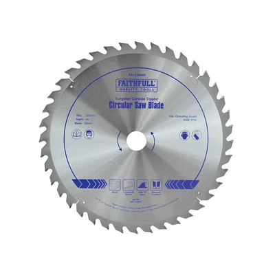 Image of Faithfull TCT Circular Saw Blade 300 x 30mm 40T POS FAIZ30040