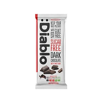 Image of Diablo Dark Chocolate with Sweetener Sweetened by Maltitol Sugar Free 85g (Pack Of 6)