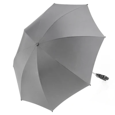 Image of ZAMBOO Parasol Umbrella for Pram, Stroller, Pushchair and Buggy Universal Infant Baby UV Sun Protection Grey