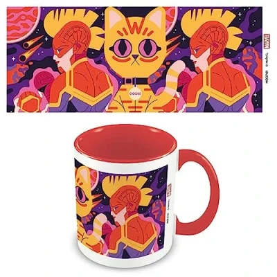Image of Marvel Captain Mug (Captain Design) 11oz Ceramic Coffee Mug, Gifts for Men, Women, Cups and Mugs Women Kids Official Merchandise