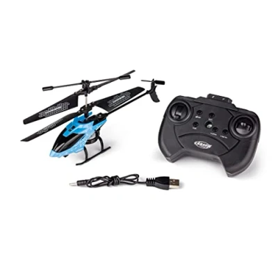 Image of Carson 500507164 Starter Tyrann 230 IR 2Ch RTF Cyan Helicopter, for Beginners, RC Heli, Remote Controlled Toy
