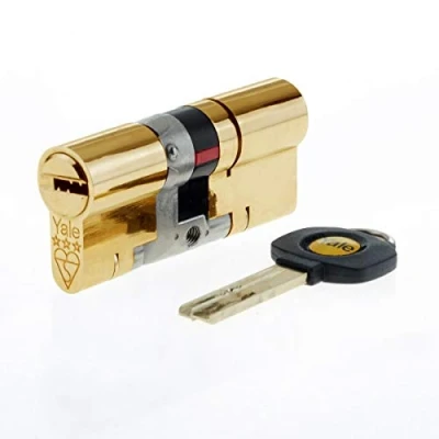 Image of Yale B YS3 3555B Anti Snap 3 Star Euro Double Cylinder, High Security, 35:55 (90mm), Brass Finish