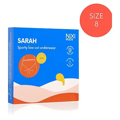 Image of Health and Her Size Small BP3 Sporty knickers Washable, absorbent &amp; discreet low cut for light incontinence leaks, periods, sweat discharge.