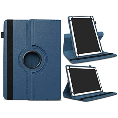 Image of AKNICI Universal 7 8 Inch Tablet Case for Lenovo Tab M7 M8 E7/ASUS Google Nexus 7/HUAWEI MediaPad M5 Lite T3/Acer/Alcatel/Samsung Galaxy A/iPad Mini/iRULU/RCA/Fire 8/Haehne/TECLAST,Dark Blue