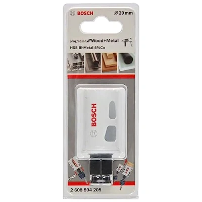 Image of BOSCH Bi Metal Hole Saw (for Wood and Metals, 8% Cobalt Alloy, Progressive Tooth Design, Ø 29 mm, Accessory Drills)
