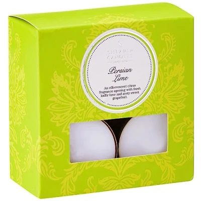 Image of Shearer Persian Lime (Pack of 8) Scented Tealights White, Green