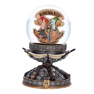 Image of Nemesis Now Officially Licensed Harry Potter Wand Snow Globe, Silver, 16.5cm