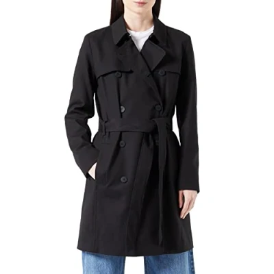 Image of HUGO Makaras Trenchcoat, Women&#039;s, Size: 10, Black
