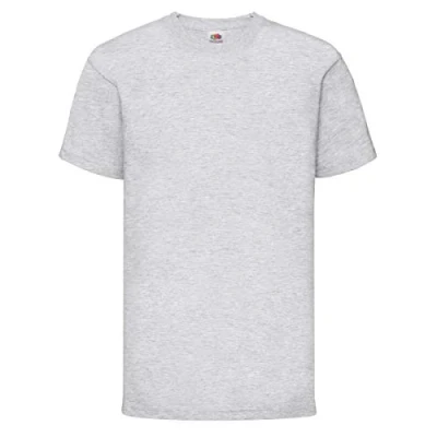 Image of Fruit of the Loom Boys&#039; Valueweight T Kids Shirt, Grey (Grey 60), 14 Years