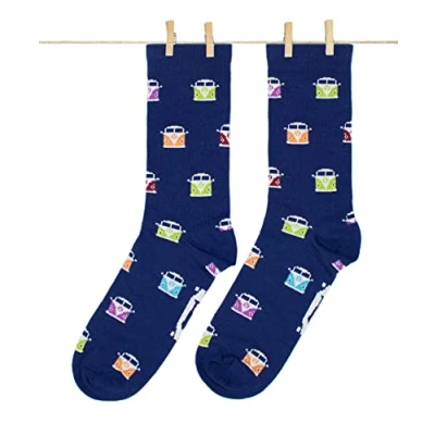 Image of Roits Socks Furgos Blue Men and Women Funny with Original Drawings Gift Molones Prints Surf Accessories, blue, 41 46