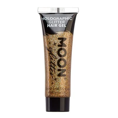 Image of Holographic Glitter Hair Gel by Moon 20ml Rose Gold
