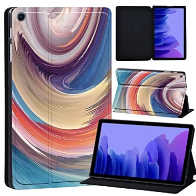 Image of Printed Case for Samsung Galaxy Tab A7 10.4 2020 (SM T500/ T505/ T507), Slim Lightweight Protective Hard Cover (abstract color 8)