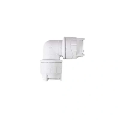 Image of Oracstar PolyFit 22mm White Elbow Plumbing Fitting Single