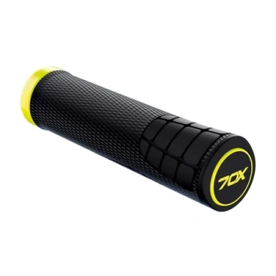 Image of SQlab Unisex Grips 7ox Black Bicycle Grips, Black/Yellow, Yellow Flow M