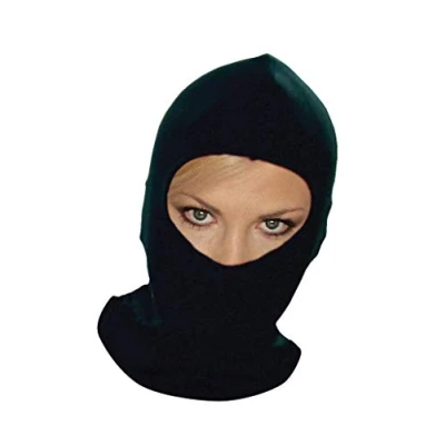 Image of Thermal Synthetic Silk Black Balaclava Under Helmet Protection