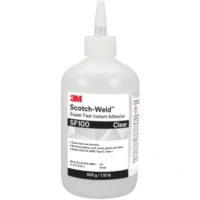 Image of 3M Scotch Weld Super Fast Instant Adhesive SF100, Transparent, 20 g