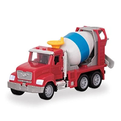 Image of DRIVEN Micro Cement Truck Toy with Mixer and Crank Trucks, Work Vehicles, Construction Toys for Kids Aged 3+ (WH1014Z), Nylon/a