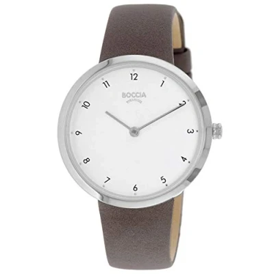 Image of Boccia Women Analogue Quartz Watch with Real Leather Strap 3315 01