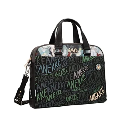 Image of Anekke Women&#039;s Document Holder Large PU Leather Shoulder Bag 2 Handles and Zip Closure