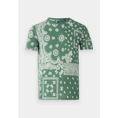 Image of Polo Ralph Lauren Short Sleeve Print Tshirt, Men&#039;s, Size: Large, Washed forest