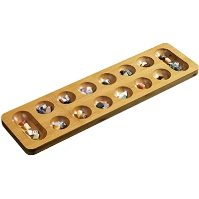 Image of Philos Large 47cm Bamboo Kalaha/Mancala Game