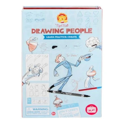 Image of Tiger Tribe People Drawing Set &amp; Colouring