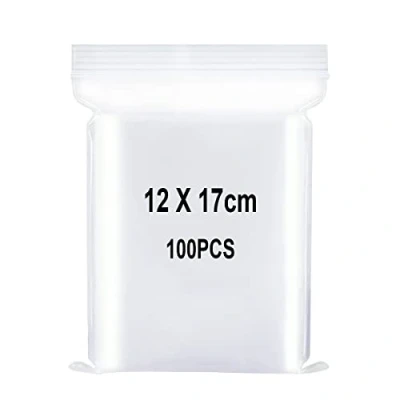 Image of Resealable Clear Plastic Bags, Sealed Bag, Storage Press Seal Thickening and Durable, Apply to Kitchen, Office Supplies, Stationery ect. 4.7x6.7&quot;(12x17cm) 100PCS