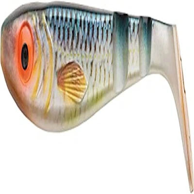 Image of Abu Garcia Svartzonker McPike Paddle Tail Soft Bait Pike Fishing Lure Realistic Plastic Swimbait for use with Jighead, Real Roach