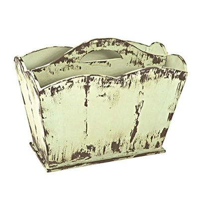 Image of HAKU Möbel Magazine rack, solid wood, vintage, W 45 x D 25 H 35 cm