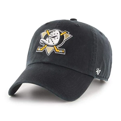 Image of 47 Brand Adjustable Cap CLEAN UP Anaheim Ducks black