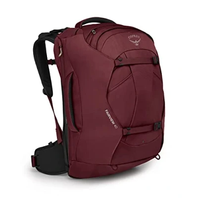 Image of Osprey Fairview Women&#039;s Travel Pack, 40L, Zircon Red, O/S