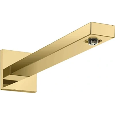 Image of hansgrohe 27694990 Shower Arm Square 38.9 cm Polished Gold Look