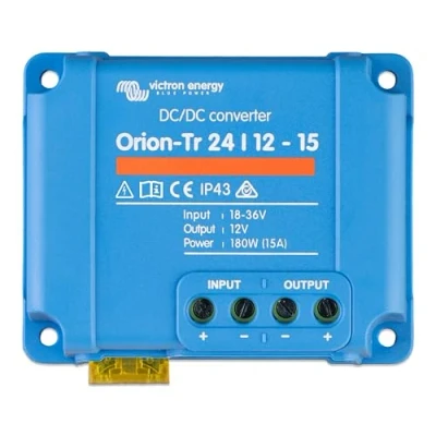 Image of Victron Energy Orion Tr DC to Converter 24/12 Volt 15 amp 180 Watt IP43 Protected for Dual Battery Systems Non Isolated
