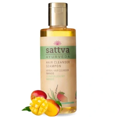 Image of Sattva ayurveda hair shampoo Mango 210ml herbal natural moisturising
