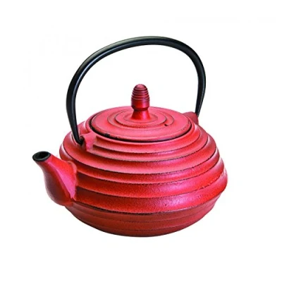 Image of IBILI Cast Iron Blue Teapot, 0.7 Litres, Enamel Interior, Induction Safe