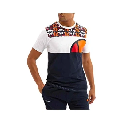 Image of ellesse Cirillo Navy Cotton T Shirt L