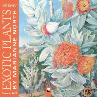 Image of Kew Gardens: Exotic Plants by Marianne North Wall Calendar 2025 (Art Calendar)