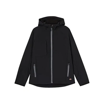 Image of Dickies Outerwear for Men, Two Tone Softshell Jacket, Waterproof, Black, 3XL